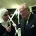 Interview, en 2009, de Jean-Marie le Pen par le Centre Zahra France (Grande-Scynthe), association musulmane chiite. Dirigé par Yahia Gouasmi – présent sur la liste antisioniste aux Européennes de 2009 aux côtés d’Alain Soral et de Dieudonné M’Bala M’Bala –, le centre fut fermé sur décision préfectorale en octobre 2018, en raison de sa propagande antisémite et terroriste. La décision fut confirmée par le tribunal administratif en juin 2019 (capture d'écran).